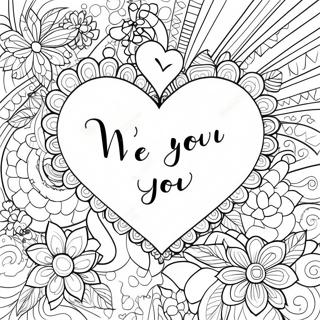 Heartfelt We Love You Coloring Page 16272-13729