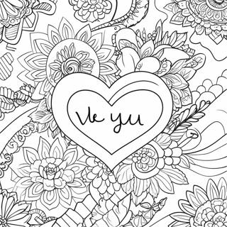 Heartfelt We Love You Coloring Page 16272-13730