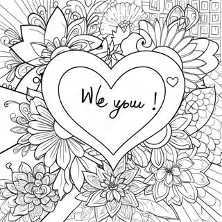 Heartfelt We Love You Coloring Page 16272-13731