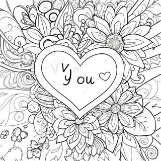 Heartfelt We Love You Coloring Page 16272-13732