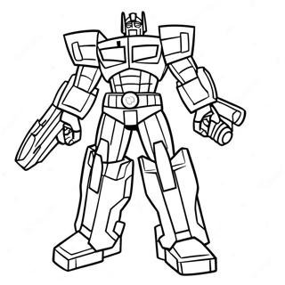 Optimus Prime Heroic Pose Coloring Page 162-136