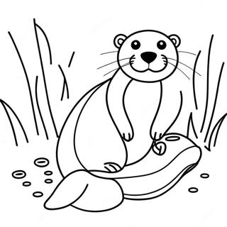 Otter Coloring Pages