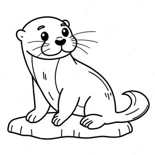 Otter Coloring Page 1631-1302