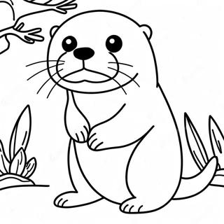 Otter Coloring Page 1631-1303