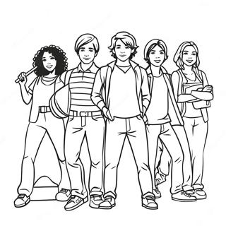 High School Musical Coloring Page 16321-13766