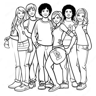 High School Musical Coloring Page 16321-13768