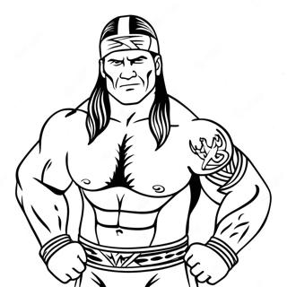 Wwe Sticker Coloring Page 16361-13798