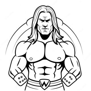 Wwe Sticker Coloring Page 16361-13800