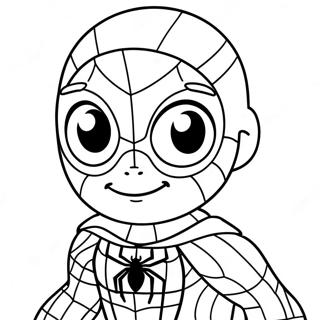 Baby Spiderman Coloring Page 16382-13807