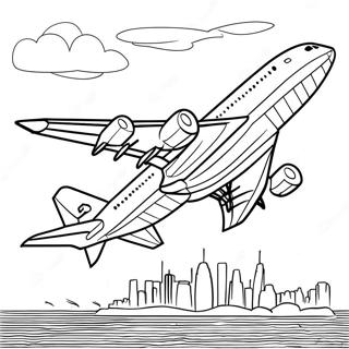 A380 Airplane Coloring Pages