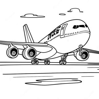 A380 Airplane Coloring Page 16392-13816