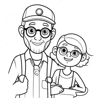 Blippi And Meekah Coloring Page 16402-13822