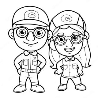 Blippi And Meekah Coloring Page 16402-13823