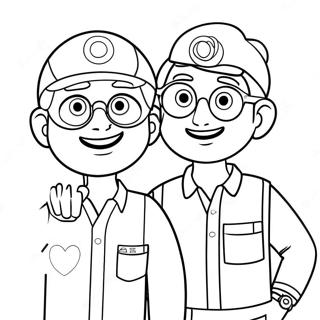 Blippi And Meekah Coloring Page 16402-13824