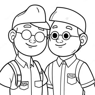 Adventurous Blippi And Meekah Coloring Page 16403-13825