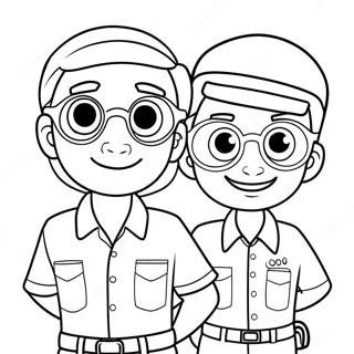 Adventurous Blippi And Meekah Coloring Page 16403-13826