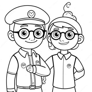 Adventurous Blippi And Meekah Coloring Page 16403-13827