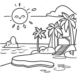 Island Coloring Pages