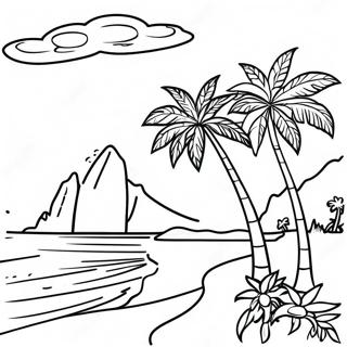 Island Paradise Coloring Page 16412-13830