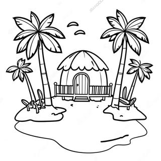 Island Paradise Coloring Page 16412-13831