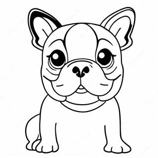 Playful Boston Terrier Coloring Page 16423-13843