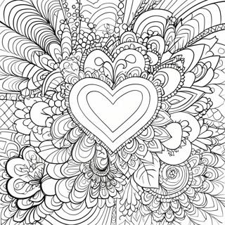 Valentine S Day Heart Mandala Coloring Page 16432-13846