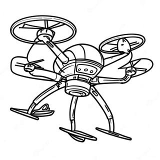 Murder Drone Flying In Action Coloring Page 16443-13859