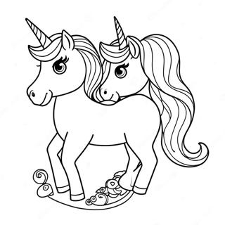 Barbie Unicorn Coloring Pages