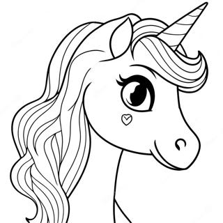 Barbie Unicorn Coloring Page 16452-13863