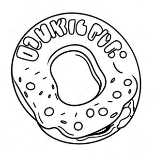 Dunkin Donuts Coloring Pages