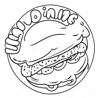 Dunkin Donuts Logo Coloring Page 16462-13870