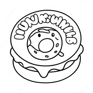 Dunkin Donuts Logo Coloring Page 16462-13872