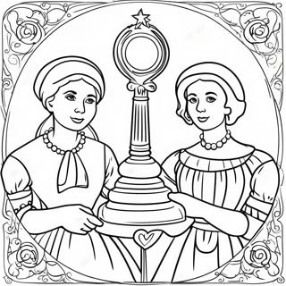 Trinity And Madison Coloring Page 16482-13886