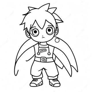 Full Body Anime Boy Coloring Page 16492-13896