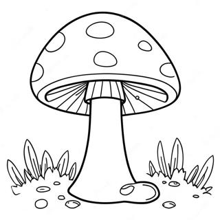 Super Mushroom Power Up Coloring Page 16523-13921