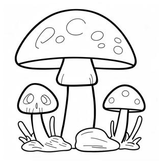 Super Mushroom Power Up Coloring Page 16523-13922