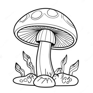 Super Mushroom Power Up Coloring Page 16523-13923