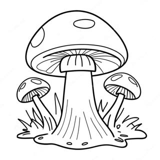 Super Mushroom Power Up Coloring Page 16523-13924