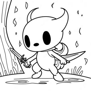 Hollow Knight With Sword Coloring Page 16533-13929