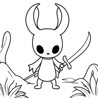 Hollow Knight With Sword Coloring Page 16533-13930