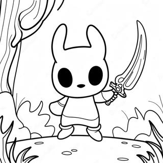 Hollow Knight With Sword Coloring Page 16533-13931