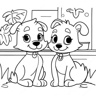 Winn Dixie And Opal Friendship Coloring Page 16553-13946