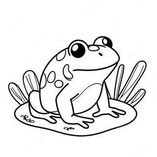 Frog And Mushroom Coloring Page 16562-13950