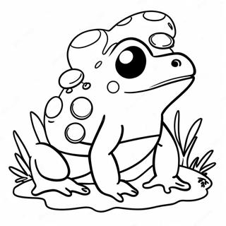 Frog And Mushroom Coloring Page 16562-13951