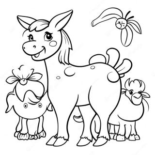 Realistic Farm Animals Coloring Page 16572-13960