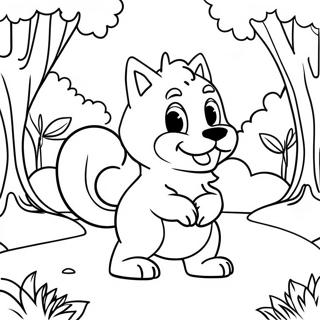 Wolfoo Playing In The Park Coloring Page 16583-13971