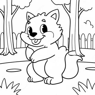 Wolfoo Playing In The Park Coloring Page 16583-13972