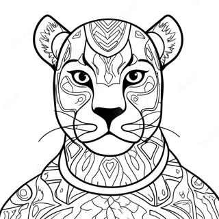 Black Panther Animal Coloring Page 16622-13999