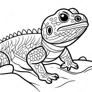 Bearded Dragon Coloring Page 16632-14006