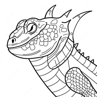 Bearded Dragon Coloring Page 16632-14007